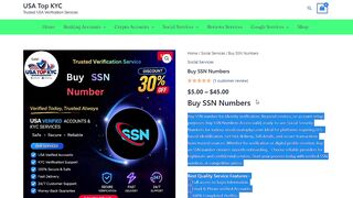 Top 11 Trusted Sites for Safely buying ssn numbers Online