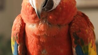 Parrot wanting coffee