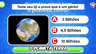 Quiz de conhecimentos gerais. É capaz de responder?🔥😎