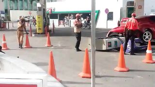 Carro perdeu o travão