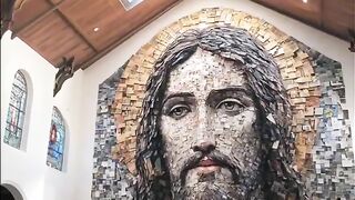 mural de igreja de Jesus