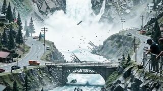 Filmmaking Dam Bursts Across Miniature Valley 3