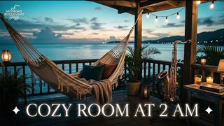 Cozy Room at 2 AM - Relaxing Smooth Jazz & Late Night Rain Vibes | Deep Focus & Sleep Music