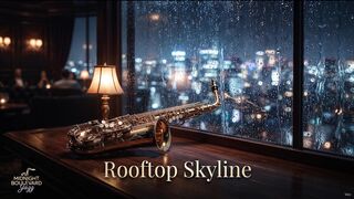 Rooftop Skyline - Smooth Jazz & City Lights Lounge | Relaxing Background Music