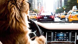 Title: 🚨 Cat Gets Pulled Over While Driving 😂🐱🚔