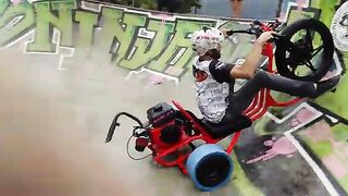 Drift Trike Motorizado na Pista / Motorized Drift Trike on the Track