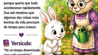 O coelhinho que queria tudo pra ontem | The bunny who wanted everything yesterday.
