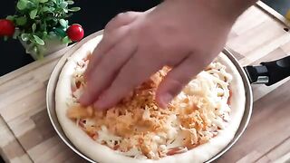 Pizza de Frigideira de Frango.
