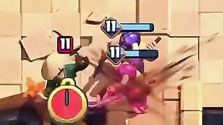 Elite Barbarians but they're unstoppable #clashroyale