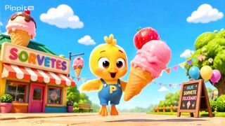 VAI CAIR?! 🍦😱 | O Sorvete Gigante do Pilicute 🐥 | Música Infantil