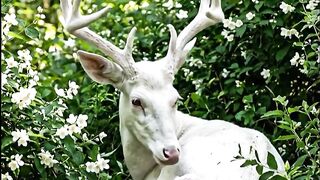🌸💟🦌Motherly moments of a white deer