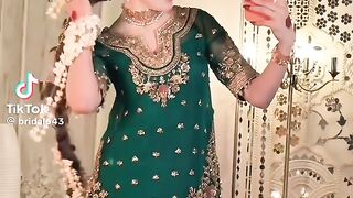 New Luxury Green Fancy Dress
