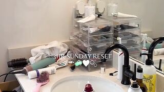 3hr Sunday Reset to get my week started off right 🤍🫧🧼🧺