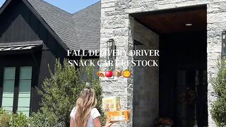 love doing this for our delivery drivers🧡📦 #asmr #restock #snacks #fall #organizedhome