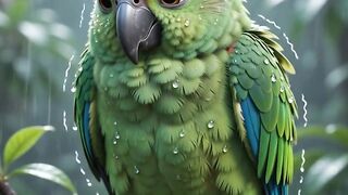 At the rain time
