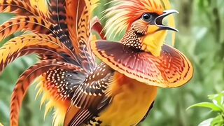 Stunning Black Bird with White Collar Perched on a Branch | Nature Close-up
