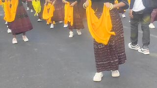 Yellow Scarves Filling The Streets of NTT