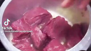 carne de panela de pressão uma delícia