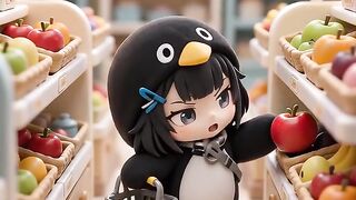 Si mungil lucu berbelanja