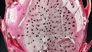 Carving a Crystal Dragon Fruit | Hyper-Realistic AI ASMR