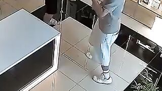 Humanoid robot pushes back against customer in Russia -
