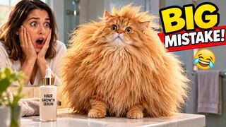 She Put Hair Cream on Her Cat… BIG Mistake 😂🐱