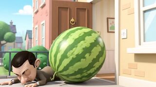 Bean’s Giant Watermelon Disaster! 🍉😂 | Funny 3D Cartoon
