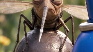 Funny Mosquito vs. Bug Spray