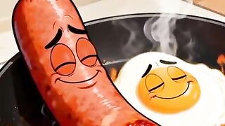 LINGUIÇA E O OVO 🍳😋😋😋