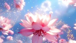 *Heaven’s Lotus Garden At Sunrise* 🌸☁️