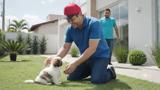 Os cachorro quase pegou agente