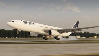 Airbus A330 Lufthansa Landing Smooth Into Frankfurt | X-Plane12