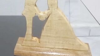 Pine wood sculpture