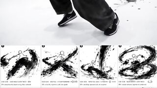 Director-Style PREVIS Action Storyboard Focused on 8 Continuous Action Frames