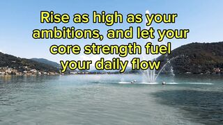 Rise as high as your ambitions, and let your core strength fuel your daily flow