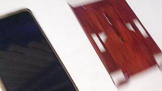 DIY wooden cell phone holder