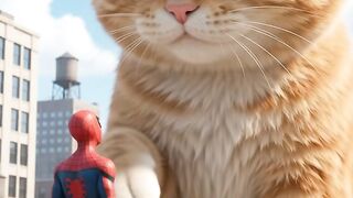🕷️ Spider-Man Saves a Giant Cat! 🐱🔥 | Epic Rescue Mission