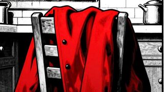 The girl in the red coat
