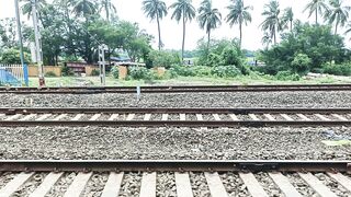 Train journey travelling Amrit Bharat