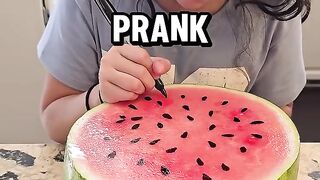 Funny Watermelon Prank 🤣 #shorts #funny