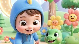 ABC alphabet learning with toddler & dinosaur #cartoon #baby