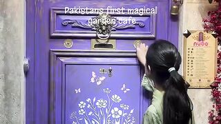 A door straight outa alice in wonderland'nubo cafe