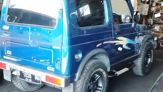 Smooth light blue Suzuki Katana car Jimny Offroader
