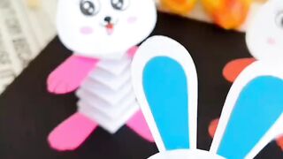 Craft jumping cute jumping bunny