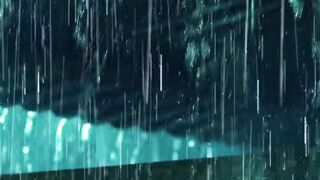 Adormeça Rapidamente - Chuva Forte E Tempestade Na Floresta Noturna