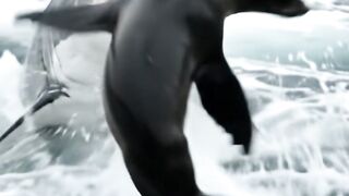 Shark attacking