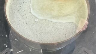 Savory-style *leker* crepe