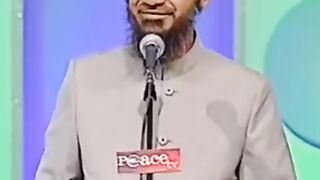 A girl and dr. Zakir naik listen
