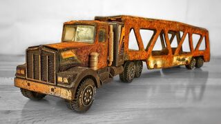 Restoration Tonka Kenworth Car Carrier 1983s - Toy Truck very Rusty
