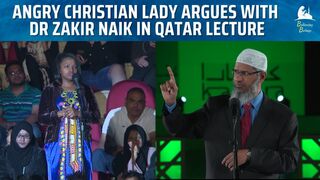 Christian Lady had Heated Exchange with Dr. Zakir about Jesus in Qatar